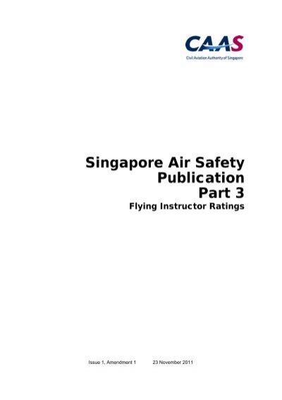 singapore air safety publication